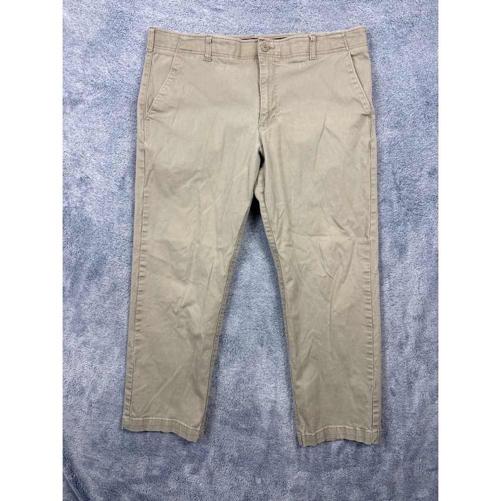 Lee Mens 38x29 Khaki X-Treme Comfort Straight Leg Twill Chino Pants 4273520